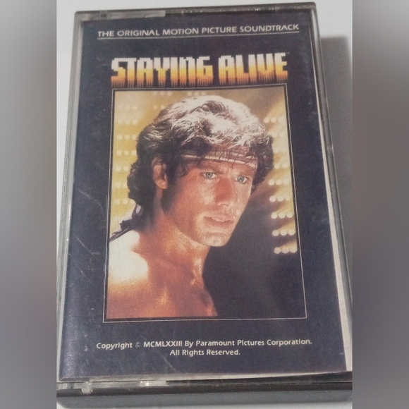 Staying Alive Soundtrack Cassette Tape 1983 John Travolta - Picture 1 of 3